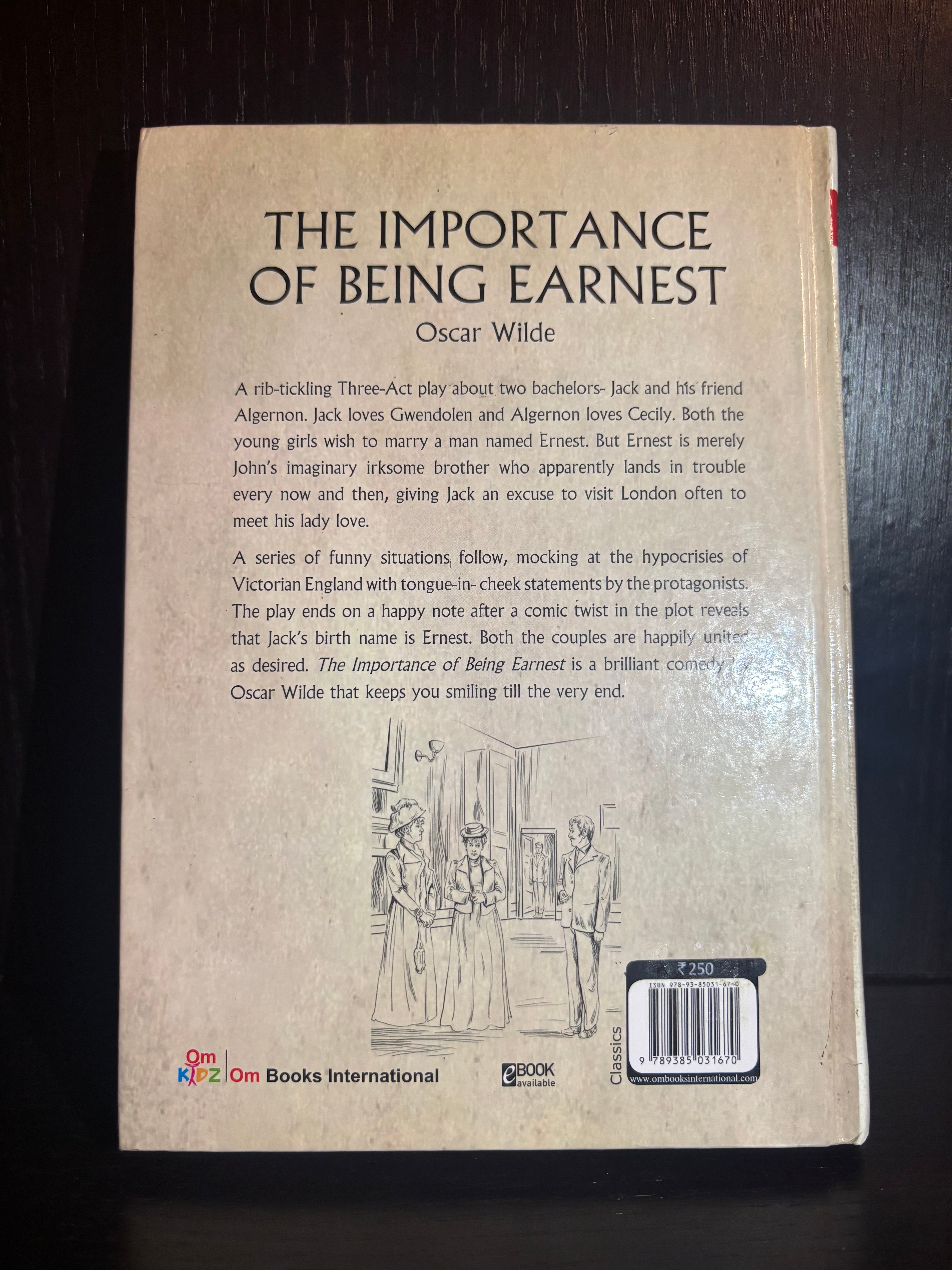 The Importance of Being Earnest (2018) Plain Notebook