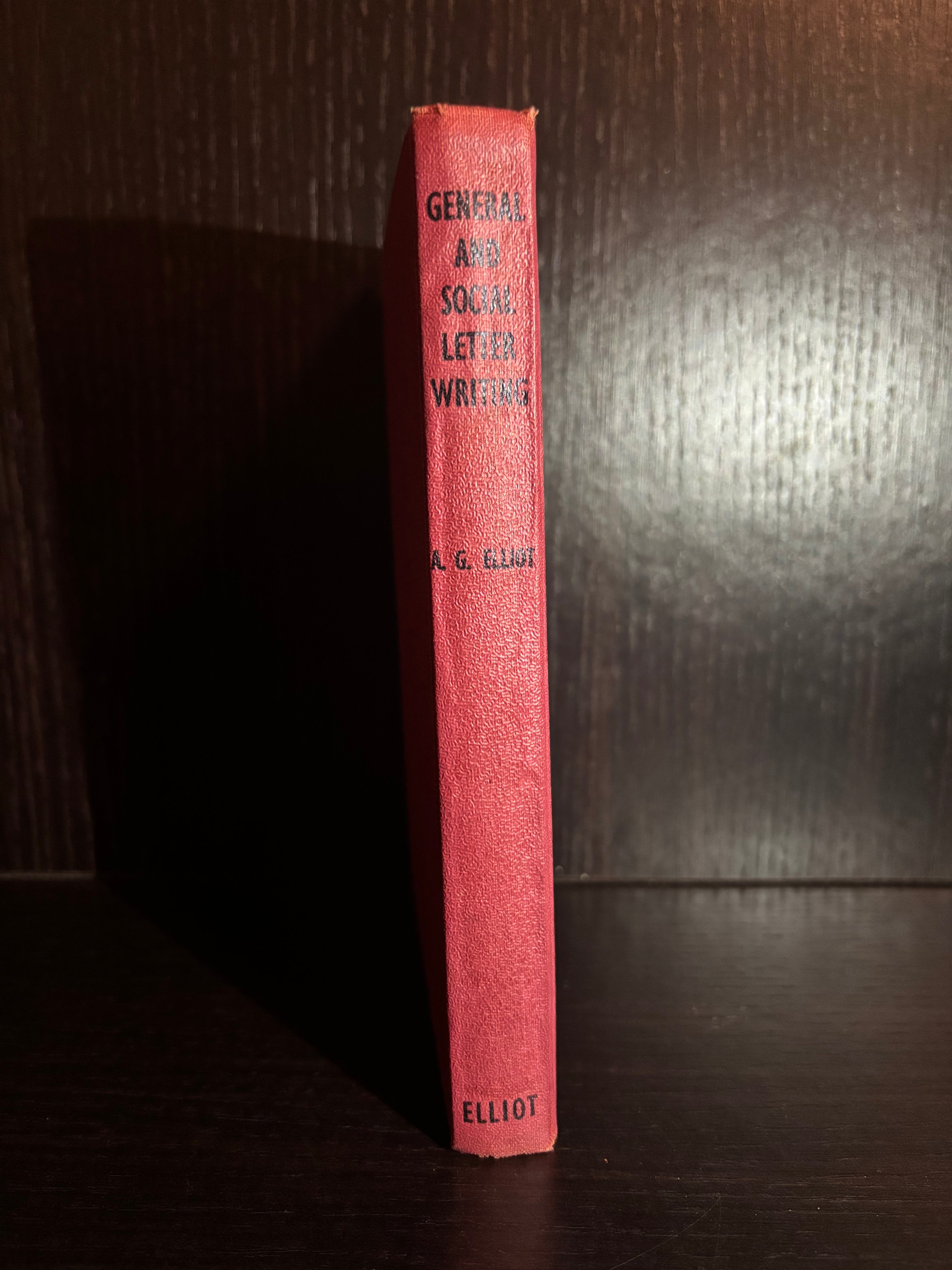 General and Social Letter Writing (1952) Plain Notebook