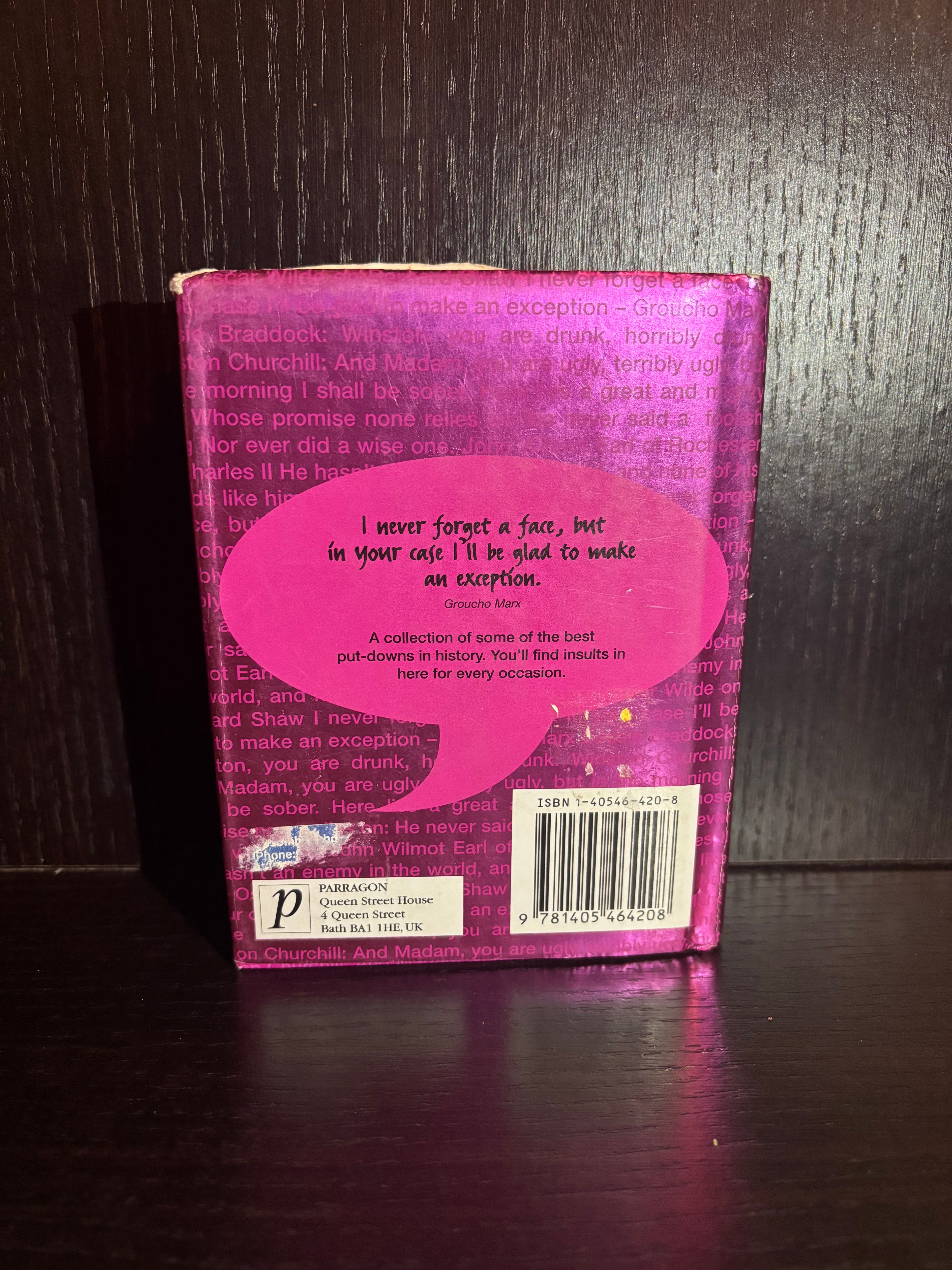 The Little Book of Insults (2005) Plain Notebook