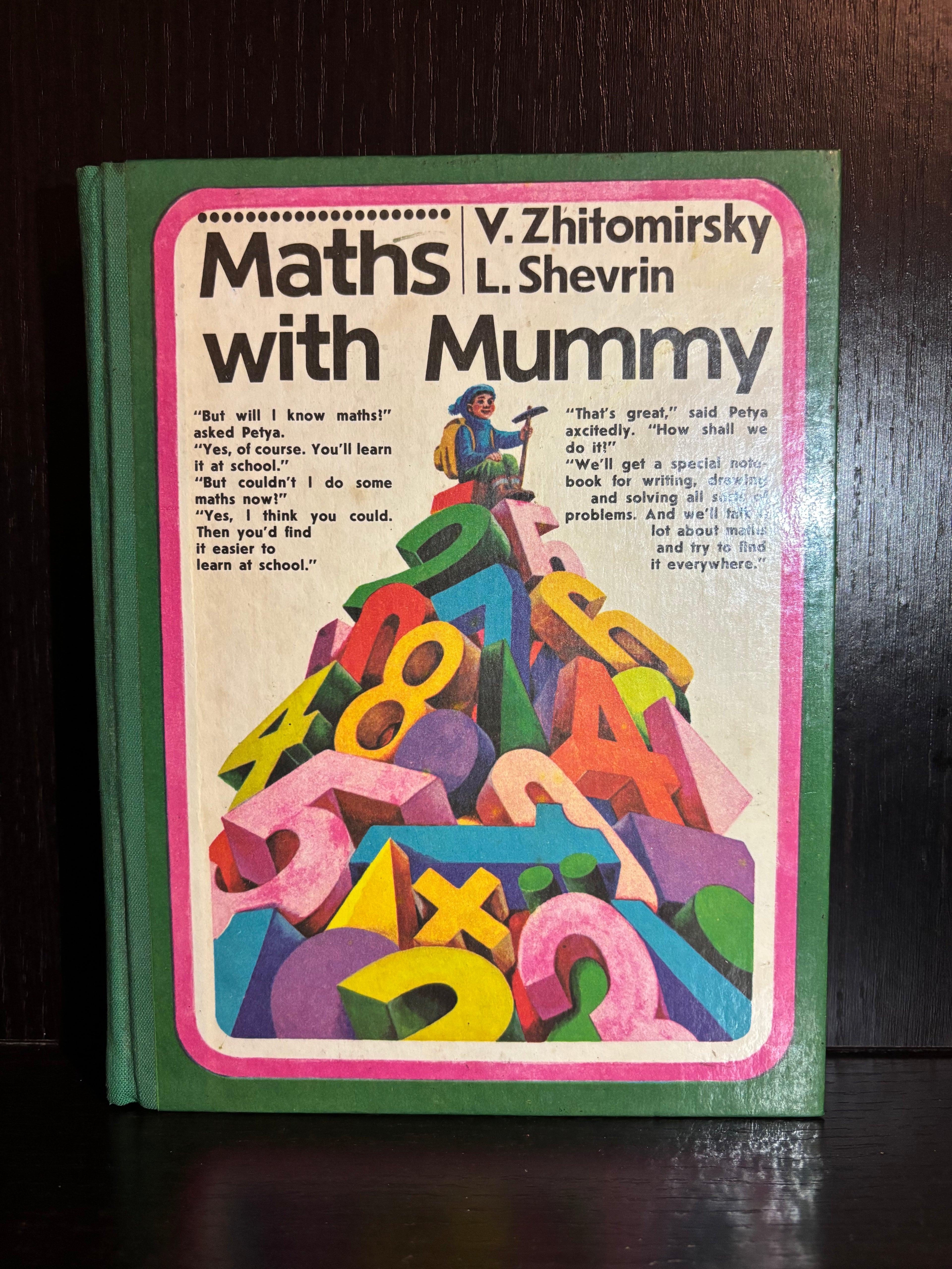 Maths with Mummy (1980s) Plain Notebook