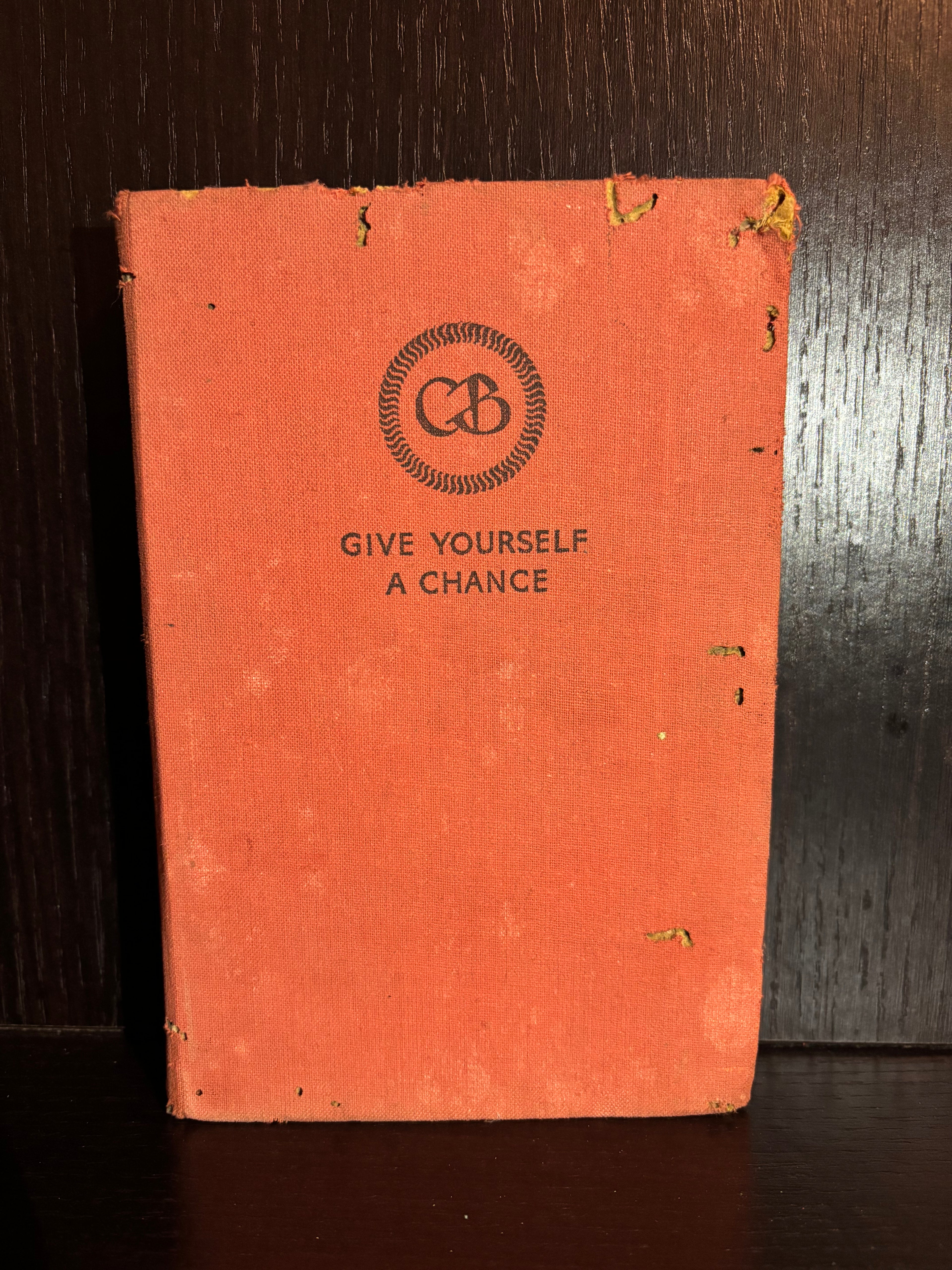 Give Yourself A Chance (1940s) Plain Notebook