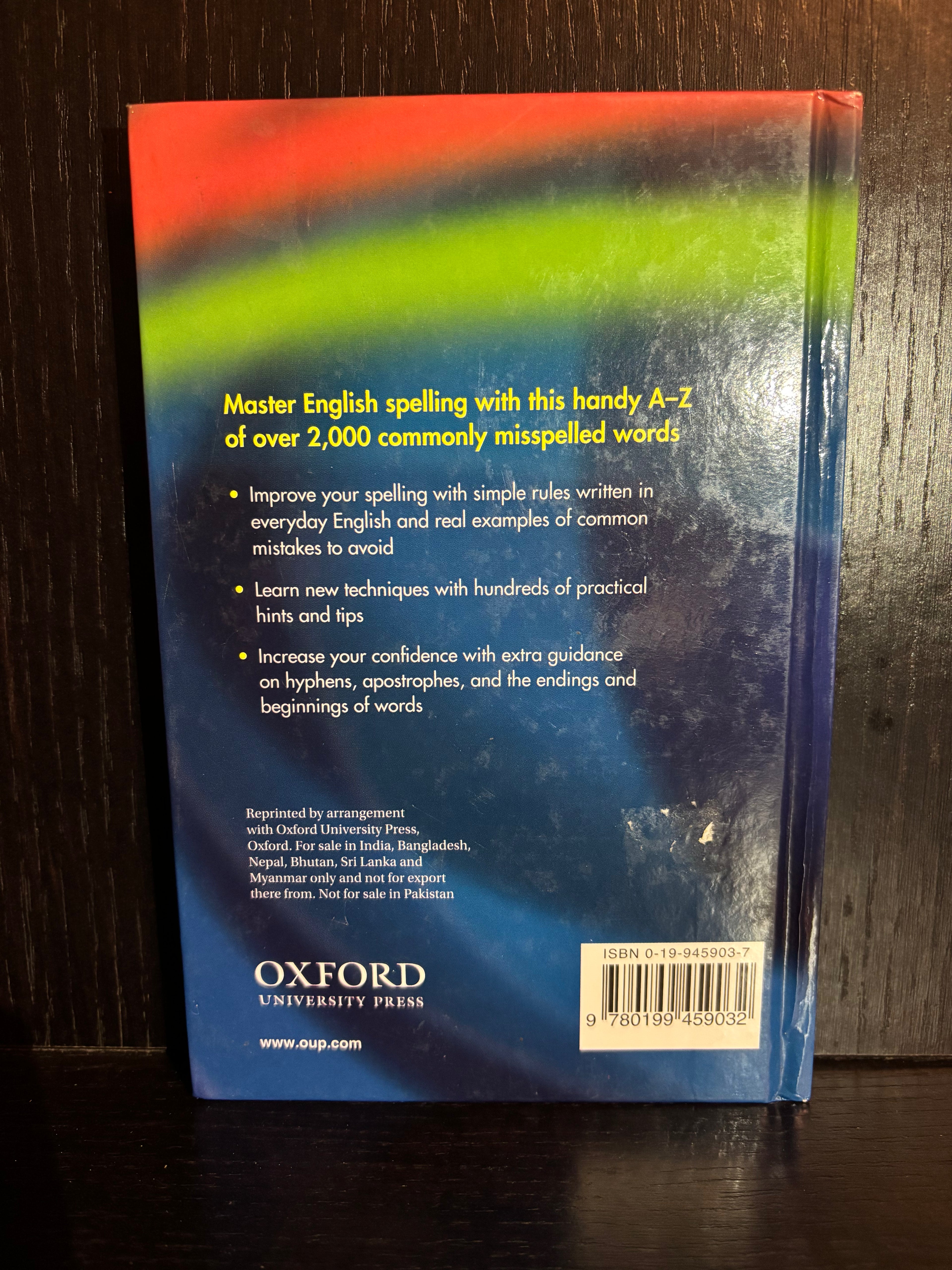Oxford A-Z of Better Spelling (2015) Ruled Notebook