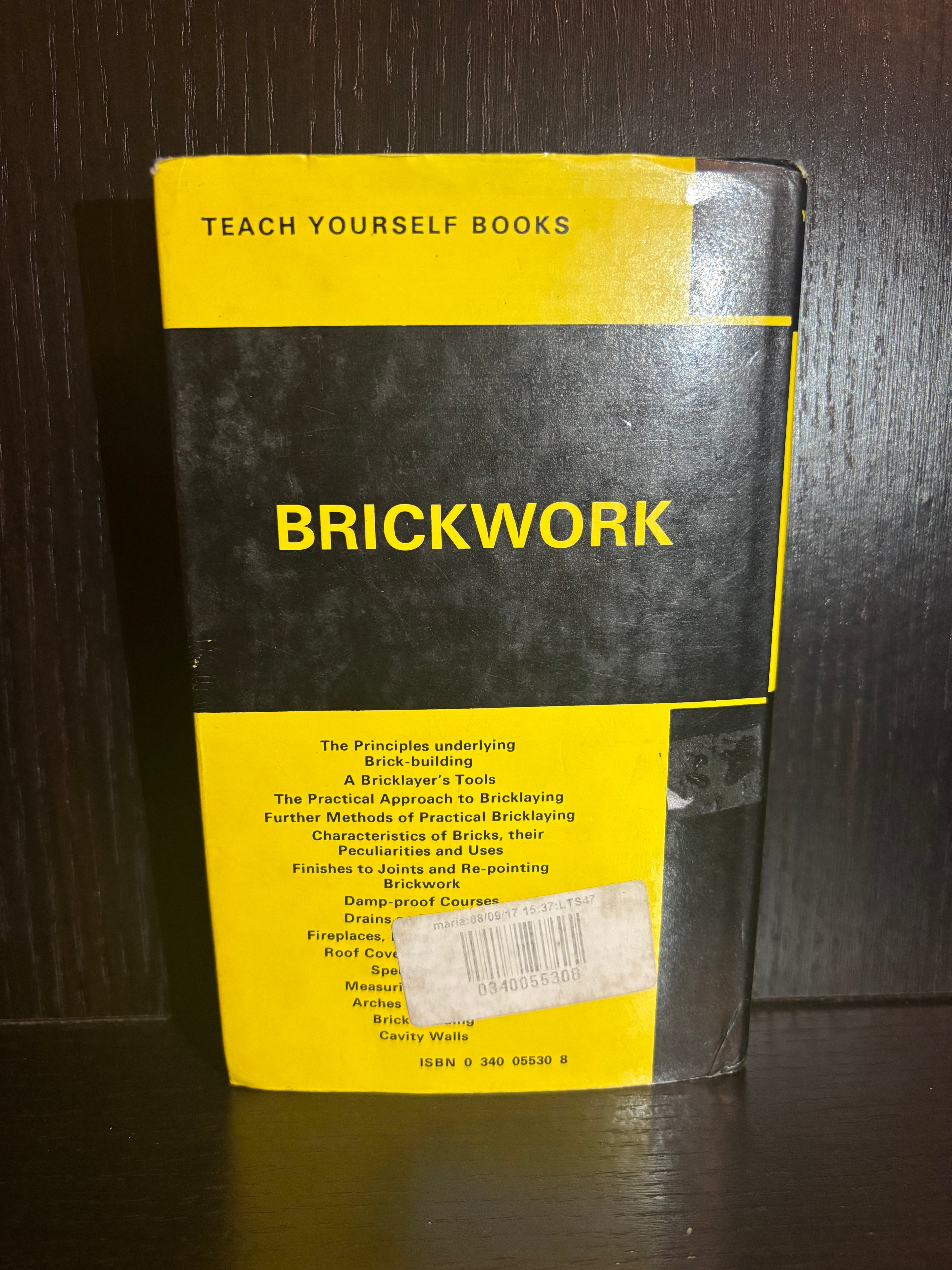Brickwork (1970) Plain Notebook