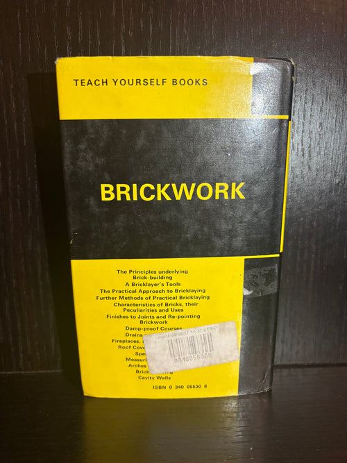 Brickwork (1970) Plain Notebook
